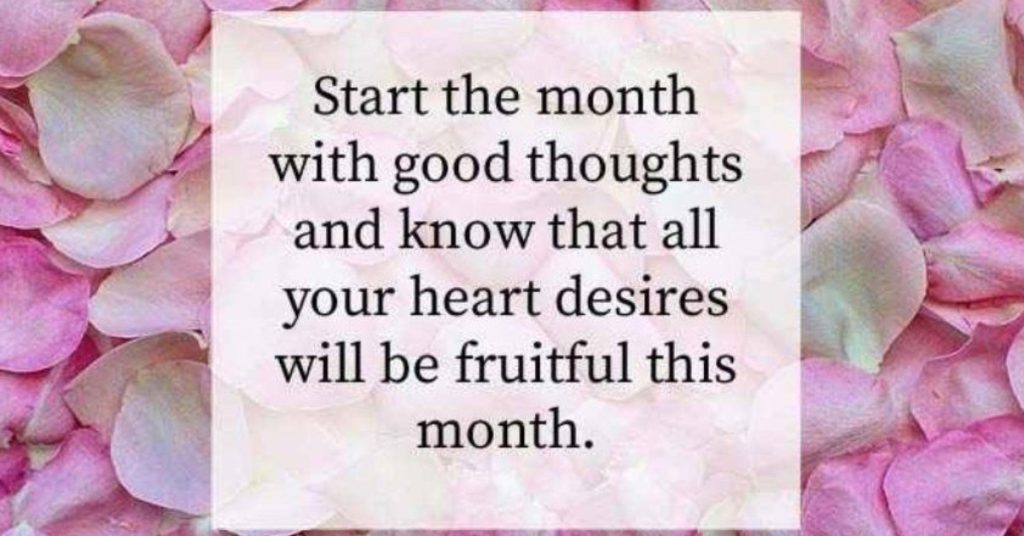 happy new month message to my love