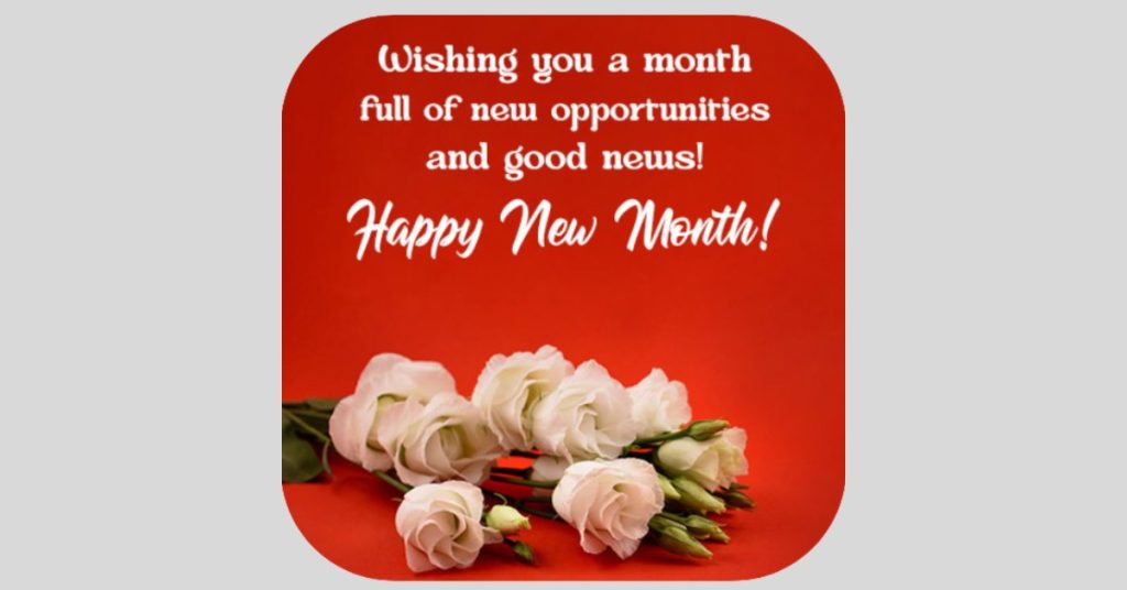 happy new month wishes to my love