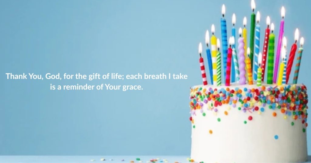 touching birthday message to myself