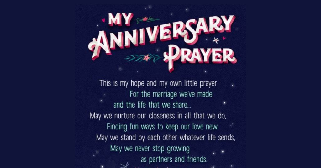 wedding anniversary prayers for me and my husband